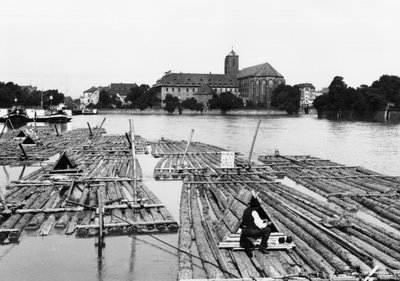 The Oder at Breslau (modern day Wroclaw) Poland by Jousset